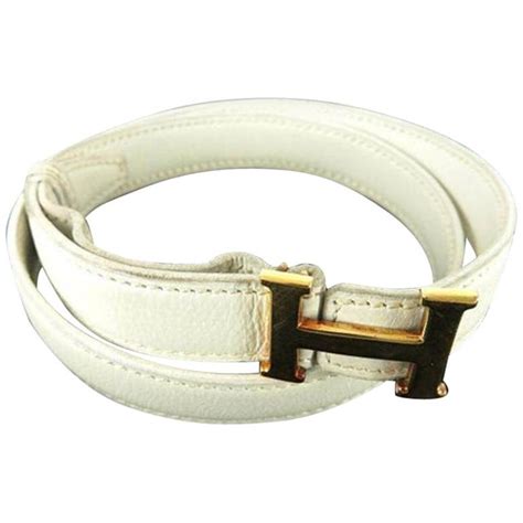 white Hermes belt for sale